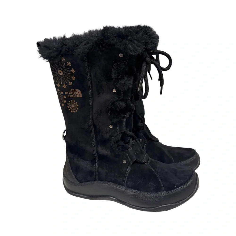 The North Face Abby III Women’s Black Tall Snow Boots Size 7 EU‎ 38
